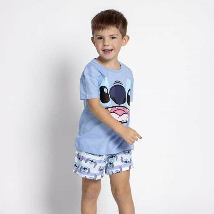 Children's Pyjama Stitch Blue (6 Years)