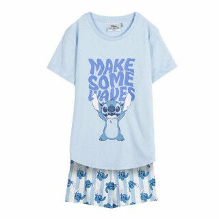 Pijama Infantil Stitch Azul