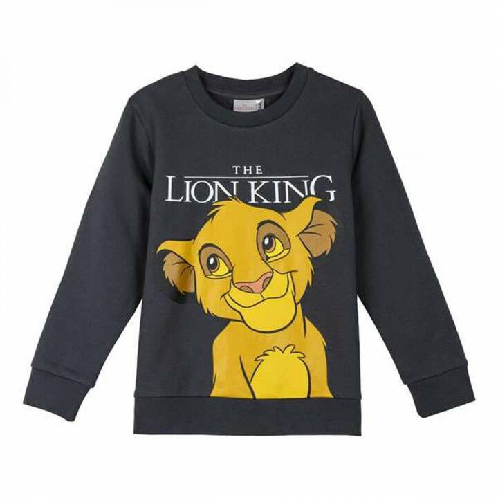 Uniseks Sweater zonder Capuchon The Lion King Donker grijs