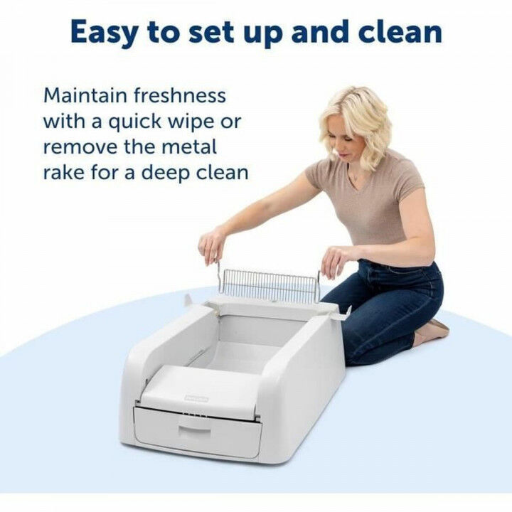 Cat Litter Box PetSafe White Plastic