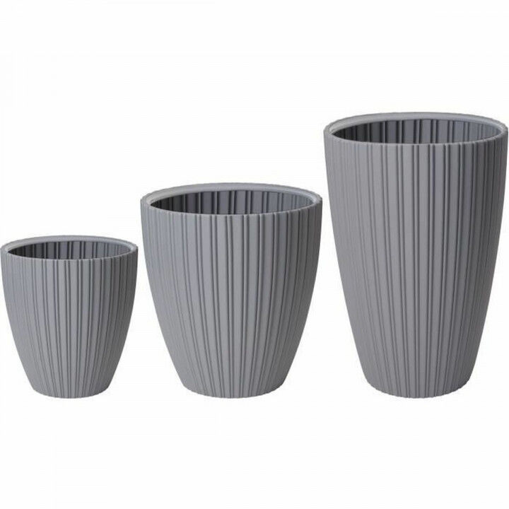 Vaso Garden ID Fancy Grigio Polietilene 40 x 58 cm