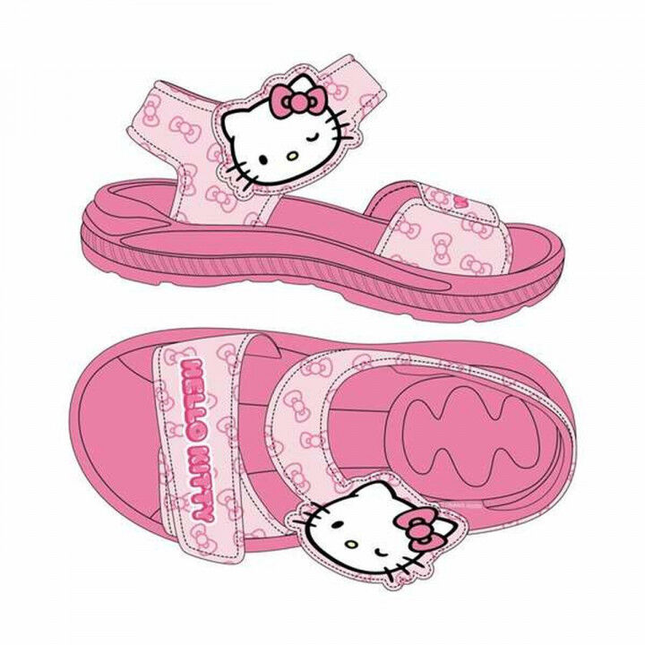 Sandalias Infantiles Hello Kitty Rosa 24