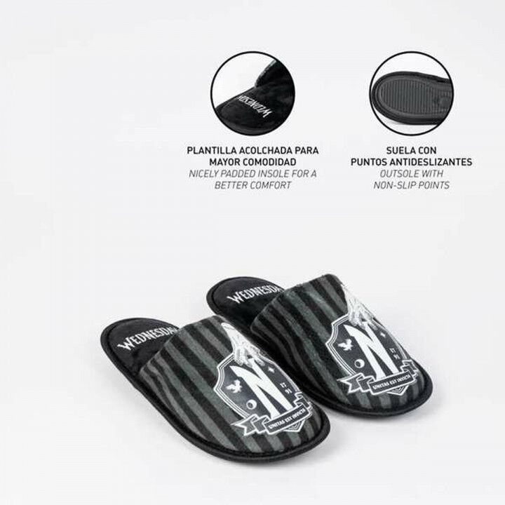 Slippers Voor in Huis Wednesday Zwart 38-39