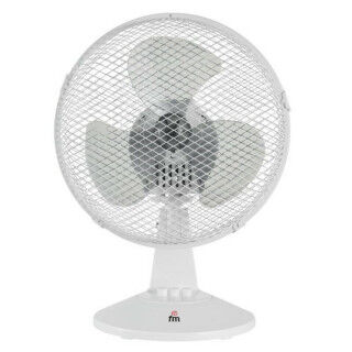 Ventilateur de Bureau Grupo FM 65786 25 W Ø 23 cm Blanc