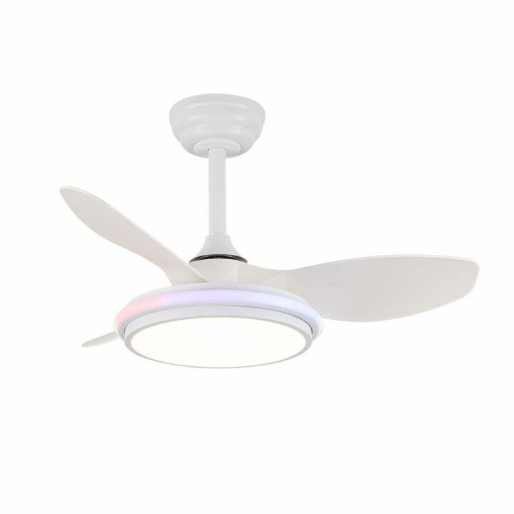 Ceiling Fan CristalRecord STEL EVO MINI RGB RETRAC Transparent