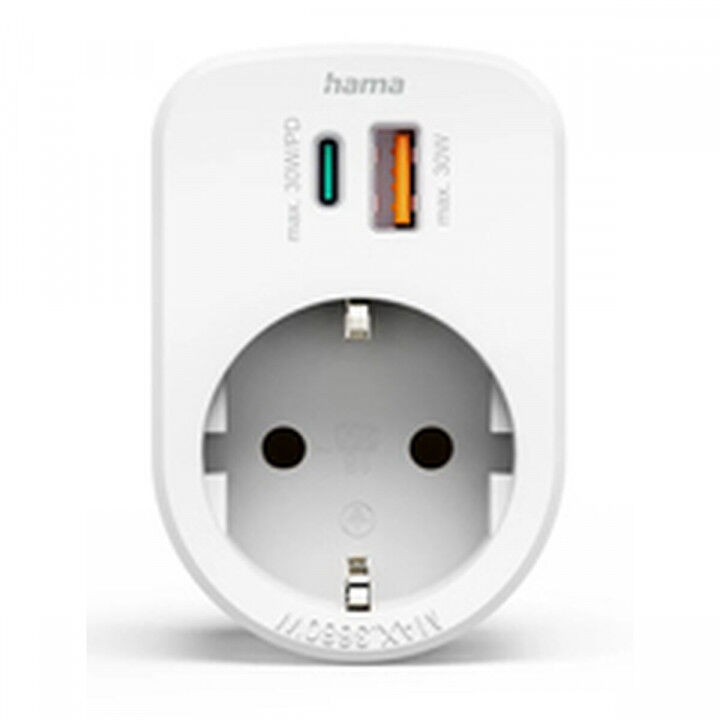 Fiche secteur Hama 00223343 Blanc 230 V