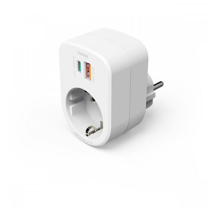 Enchufe de Alimentación Hama 00223343 Blanco 230 V