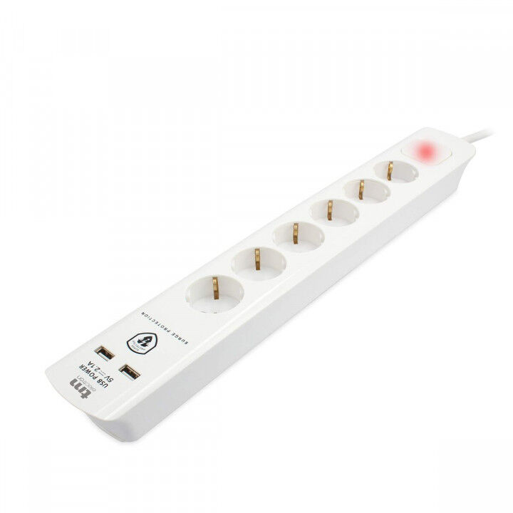 Multipresa 6 Prese con Interruttore TM Electron TMUAD306