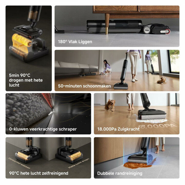 Dreame Stick Vacuum H12 Pro FlexReach 400 W Self-Cleaning Battery Black