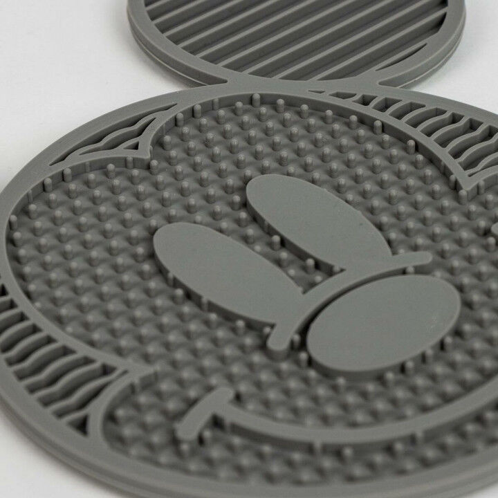 Voerbak voor honden Mickey Mouse Zwart Grijs 28,0 x 15,0 x 1,5 cm