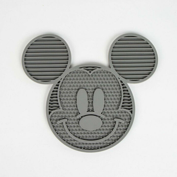 Voerbak voor honden Mickey Mouse Zwart Grijs 28,0 x 15,0 x 1,5 cm