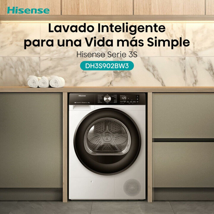 Dryer Hisense DH3S902BW3 9 kg