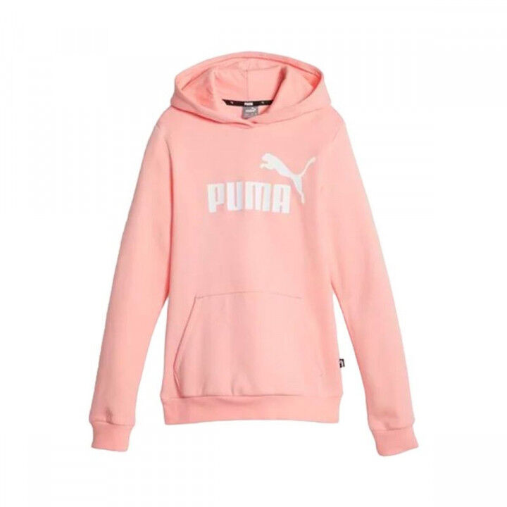 Hooded Sweatshirt for Girls Puma Ess Salmon