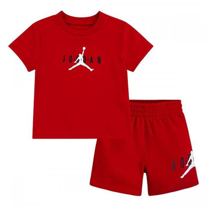 Ensemble de Sport pour Enfants Nike Jordan Rouge
