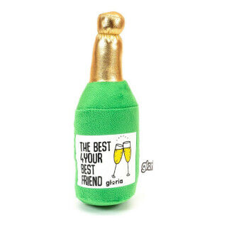Kuscheltier für Hunde Gloria Champcane grün Polyester Polypropylen Champagner