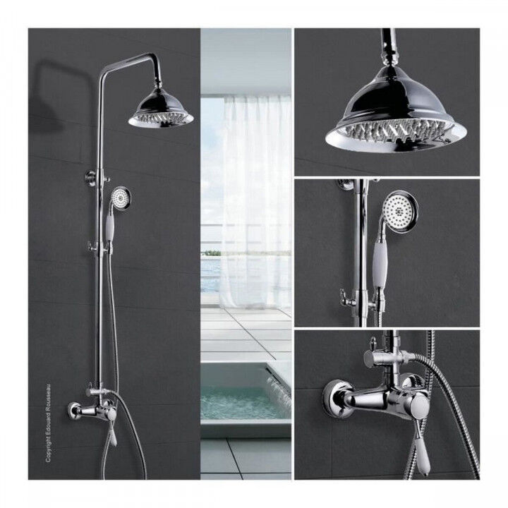 Columna de Ducha Rousseau Gris Chrome 150 mm