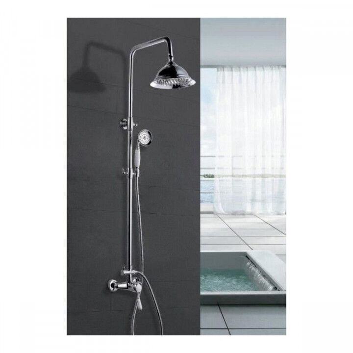 Dusche Säule Rousseau Grau Chrome 150 mm