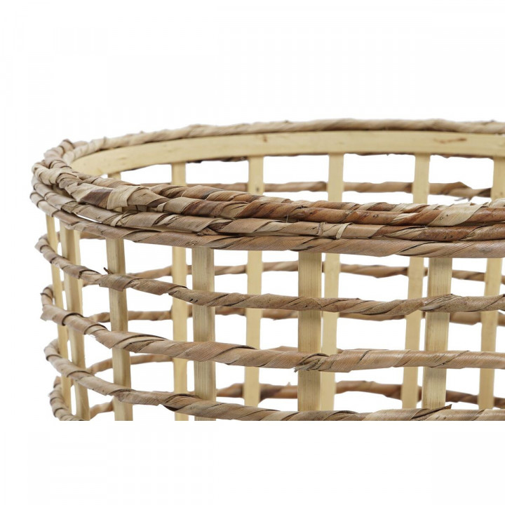 Set de basket DKD Home Decor Marron Naturel (3 Pièces) (3 Unités)