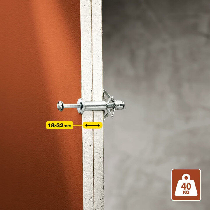 Wandpluggen en schroeven Rapid Ø 11 x 65 mm M5 x 74 mm Metaal Uitbreiding 10 Stuks