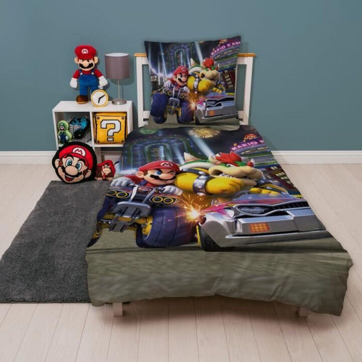Duvet cover set Mario Bros 25 x 5 x 30 cm Multicolour Double 2 Pieces