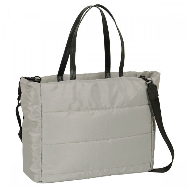 Handtas Minnie Mouse Teen Sand Gestoffeerd Grijs 40 x 31 x 17 cm