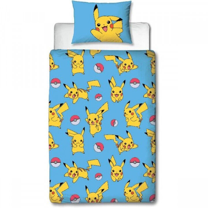 Duvet cover set Pokémon Multicolour Double 2 Pieces