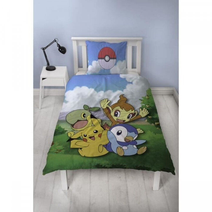 Parure de couette Pokémon Multicouleur Lit 2 persones 2 Pièces