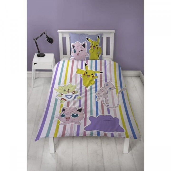 Duvet cover set Pokémon 25 x 4 x 30 cm Multicolour Double 2 Pieces