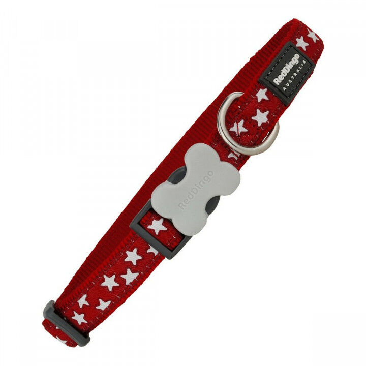 Hondenhalsband Red Dingo Soepel Ster Sterren (1,5 x 24-36 cm)