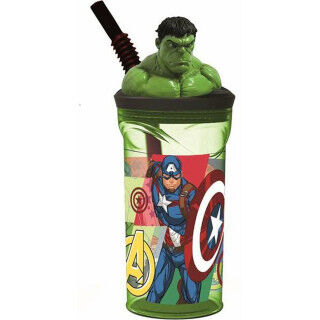 Cup with Straw The Avengers Seven Wonders Hulk 360 ml