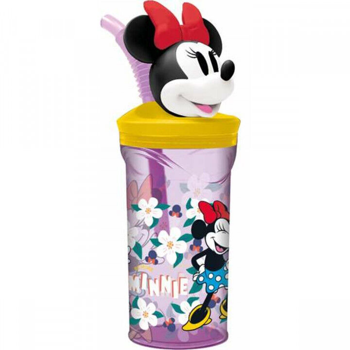 Verre avec Paille Minnie Mouse Sunshine 360 ml