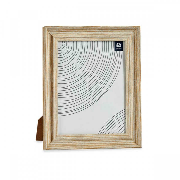 Fotorahmen Gift Decor Braun Gold Holz Kristall Kunststoff (6 Stück)