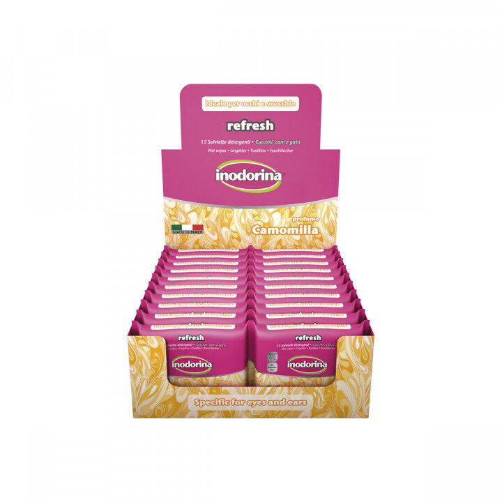 Salviettine Inumidite per Animali Domestici Inodorina Refresh 24 Unità