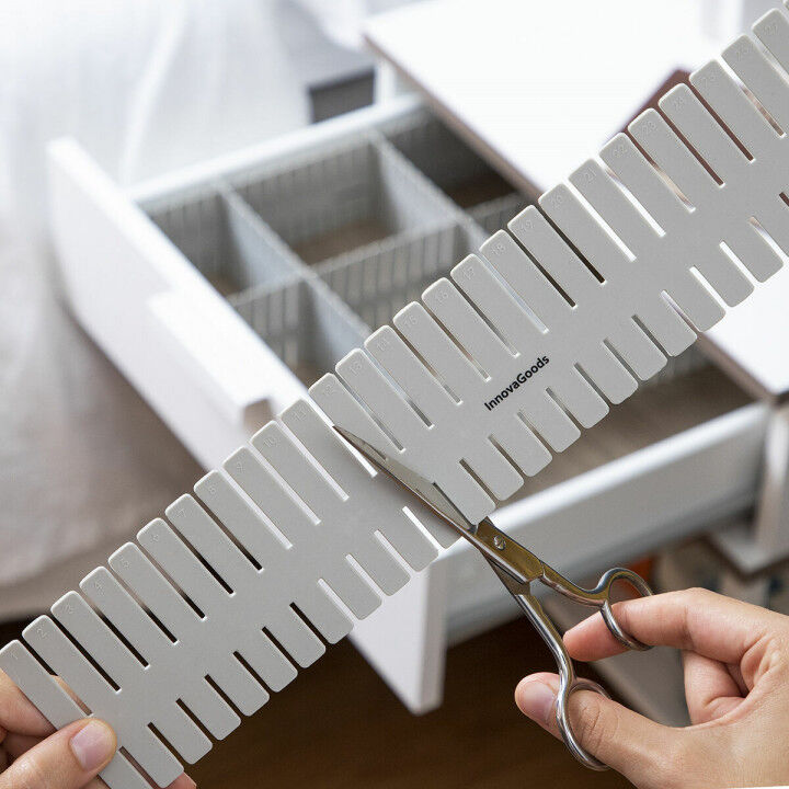 Aanpasbare ladenorganiser Condor InnovaGoods Grijs Polypropyleen Plastic 16 Stuks (Refurbished A)