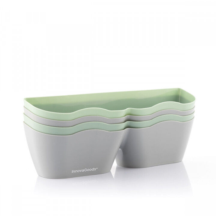 Meubles à chaussures avec adhésifs Shohold InnovaGoods Pack de 4 unités