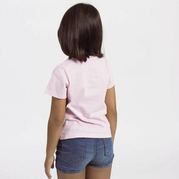 Maglia a Maniche Corte per Bambini The Paw Patrol Bianco Rosa