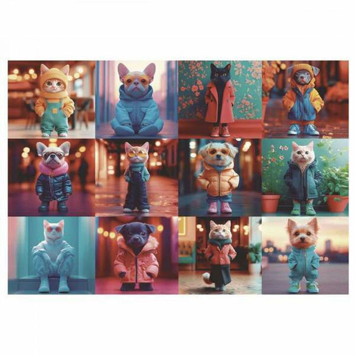 Puzzel Educa 20219 Fashion Animals