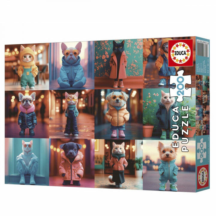 Puzzel Educa 20219 Fashion Animals