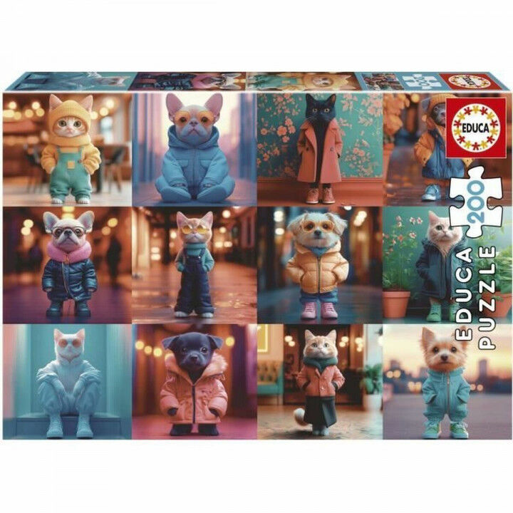 Puzzel Educa 20219 Fashion Animals