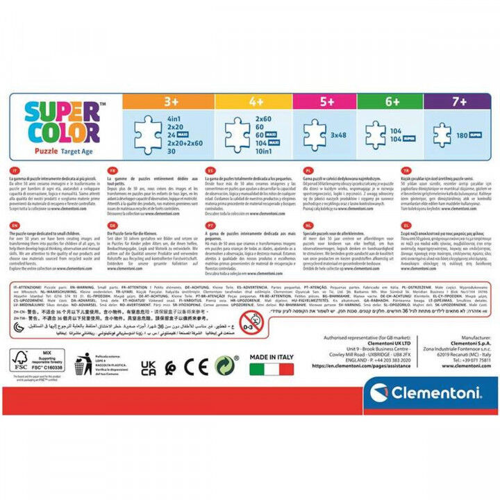 Puzzle Clementoni Bluey 4 Unità 72 Pezzi