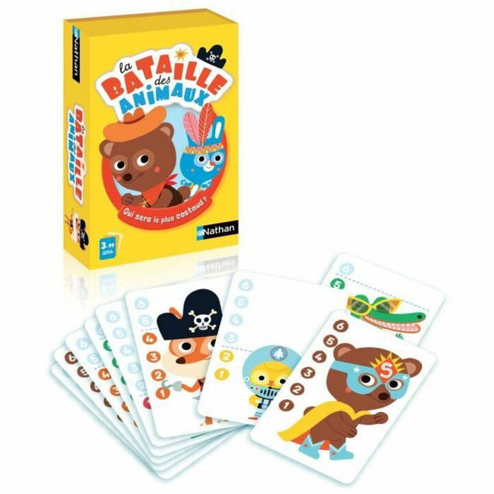 Juego de Cartas Nathan La Batille des animaux