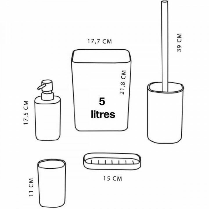 Badset TODAY HOY Groen Plastic Modern (5 Stuks)