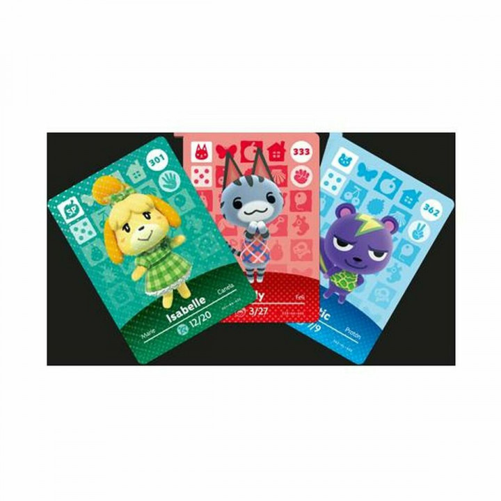 Interactief Speelgoed Nintendo amiibo Animal Crossing Cards - Series 4 Pack 3 Onderdelen 3 Stuks
