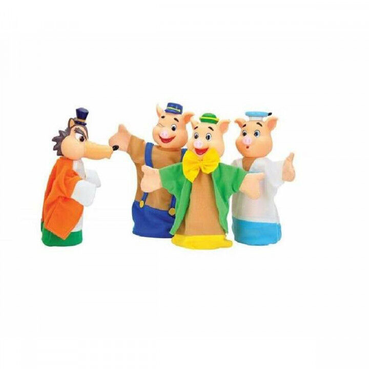 Pluchen Marionet 3 Little Pigs