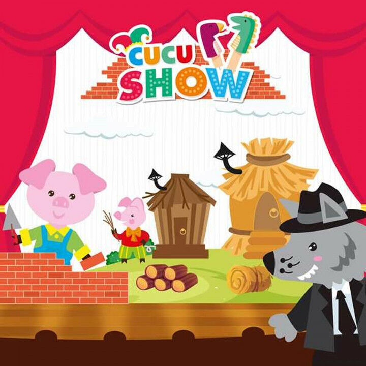 Plüschmarionette 3 Little Pigs