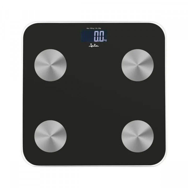 Báscula Digital de Baño JATA HBAS1155 Negro Vidrio Cristal Templado 180 kg