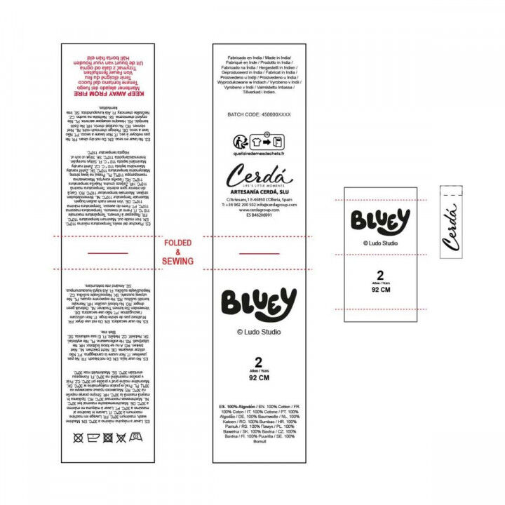 Dress Bluey Light Blue