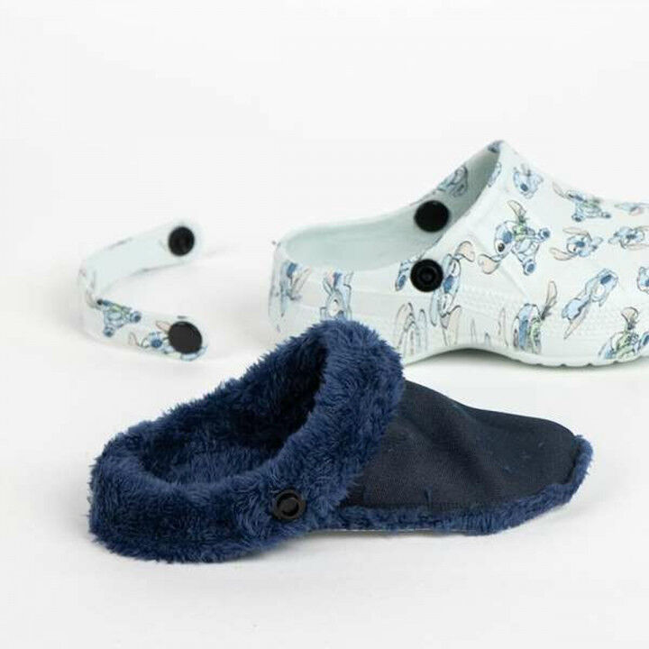 Slippers Voor in Huis Stitch Licht Blauw