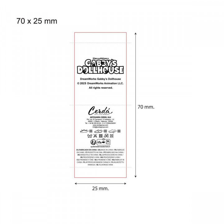 Slippers Voor in Huis Gabby's Dollhouse Roze