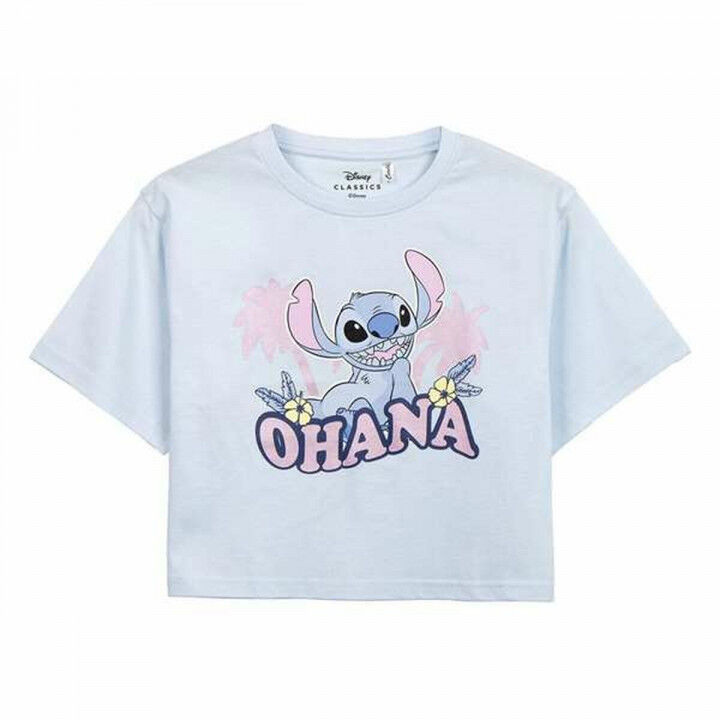 T-Shirt met Korte Mouwen voor kinderen Stitch Licht Roze